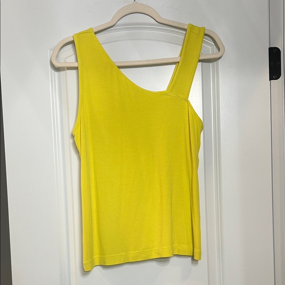 Cabi Yellow Radiant Tank Women's Asymmetrical Top